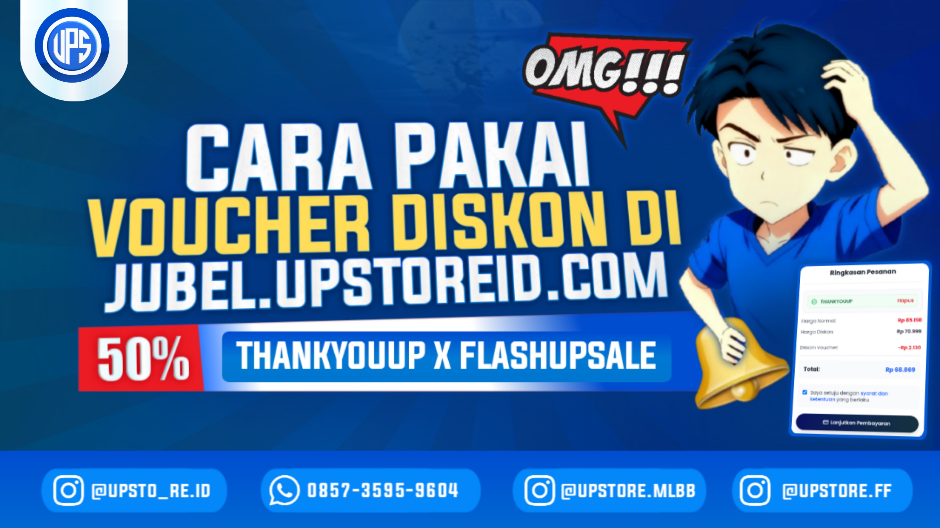Cara Pakai Voucher Diskon di jubel.upstoreid.com 2025 terbaru