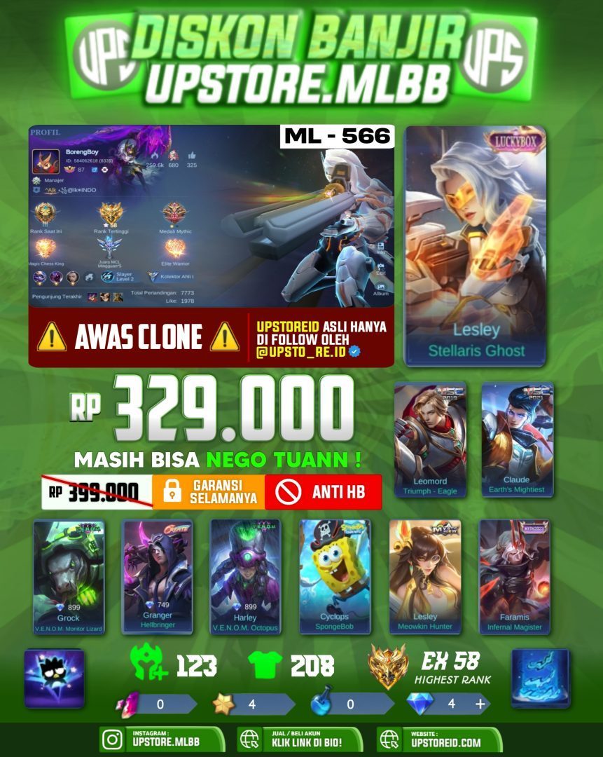 M566 - HERO 123  | SKIN 208, MOBILE LEGENDS