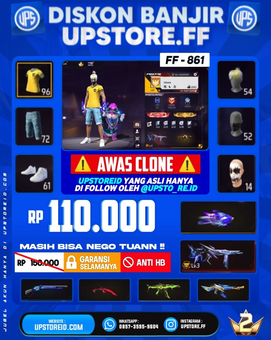 F861 - VAULT 100+, WEAPON 135, | FREE FIRE