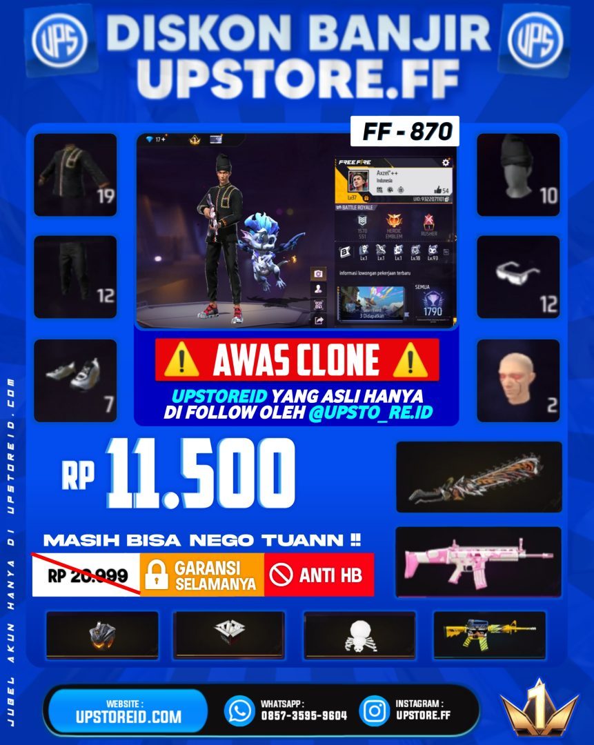 F870 - VAULT 20+, WEAPON 23, SPEKPOLOS | FREE FIRE