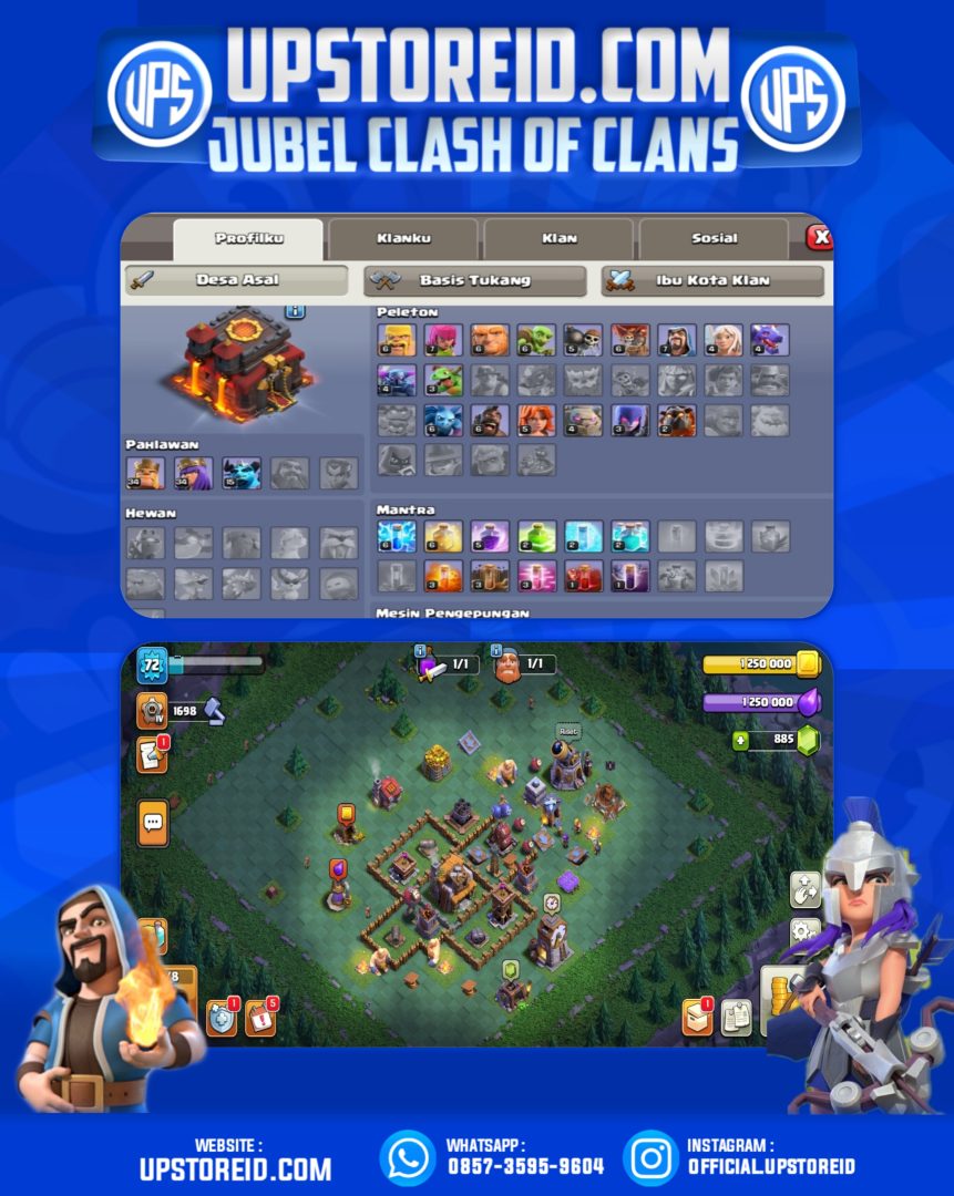 C005 - TH 10 | LV 72, CLASH OF CLANS - Product Image
