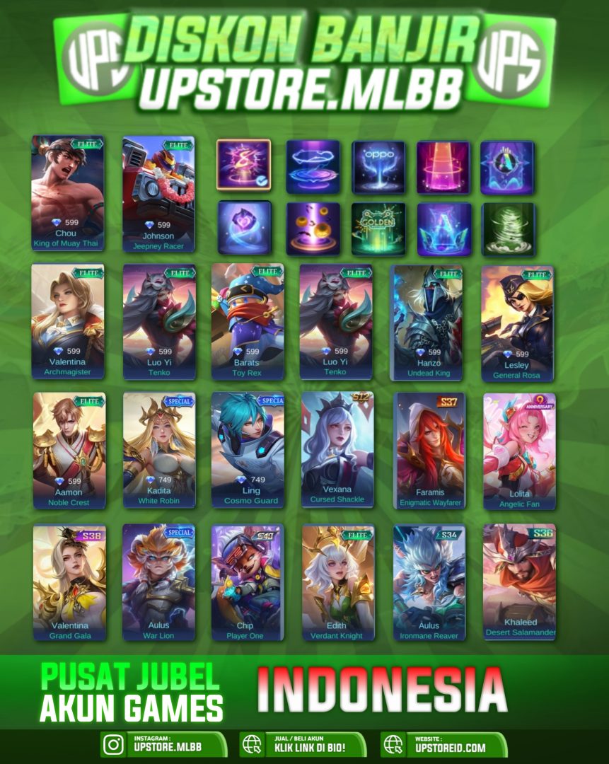 M648 - HERO 49, SKIN 53, SPEKJUNIOR | MOBILE LEGENDS - Product Image