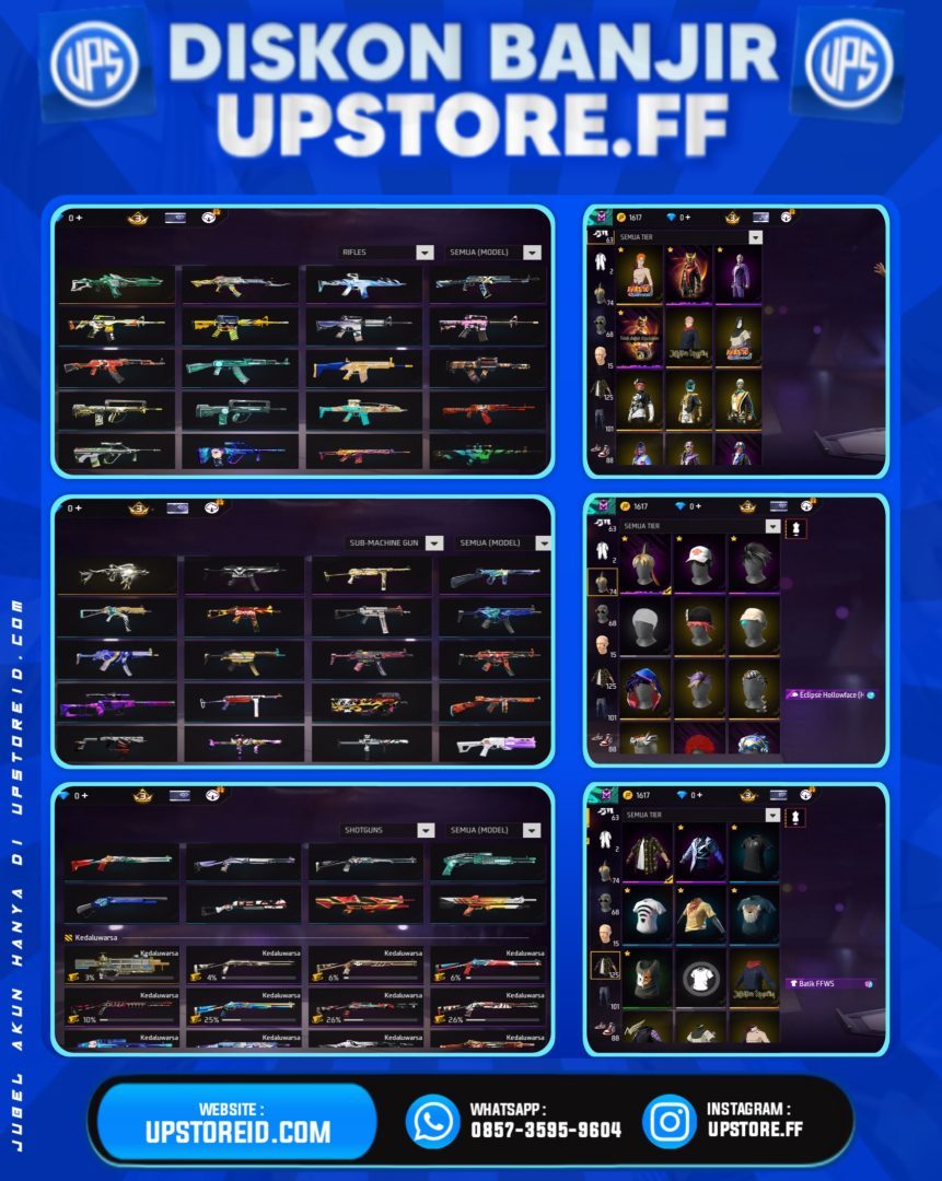 F865 - VAULT 130+, WEAPON 136, SPEKDISKON% | FREE FIRE - Spec Image