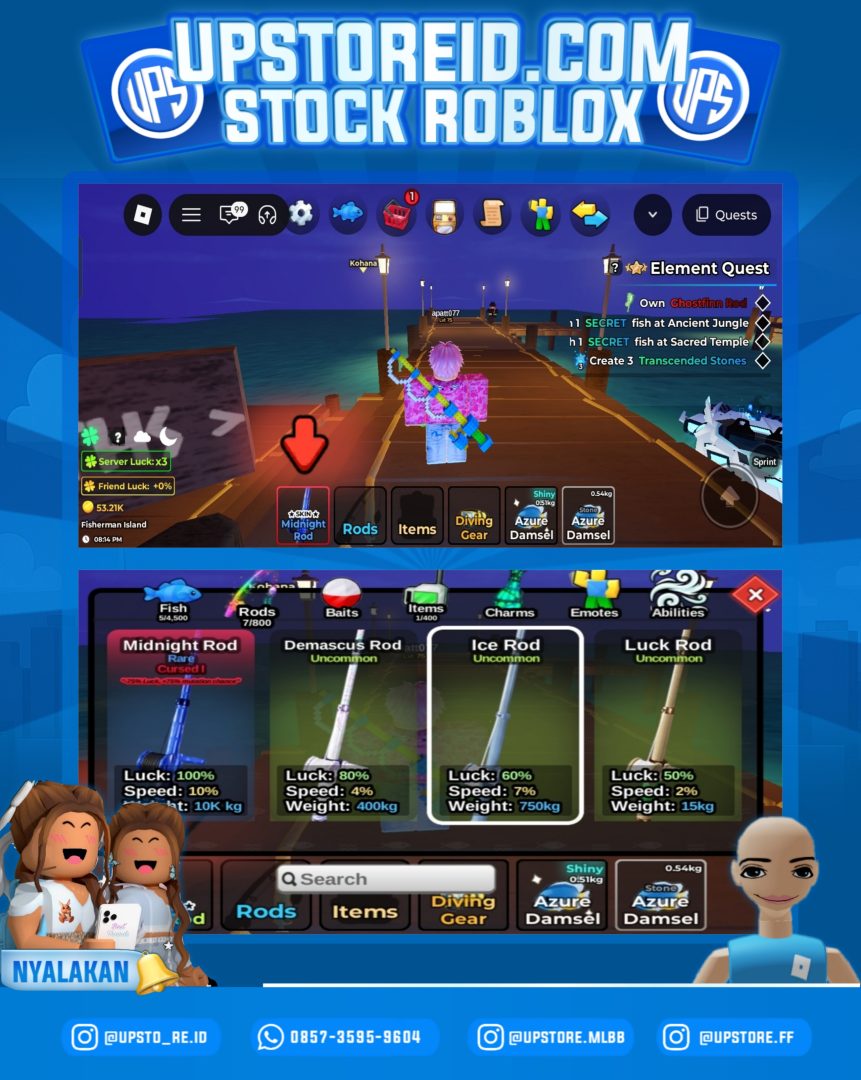 RBX018 - FISH IT, SPEK STANDAR | ROBLOX   - Product Image