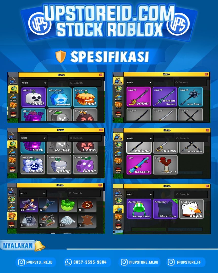 RBX016 - BLOX FRUIT, SPEK STANDAR | ROBLOX   - Spec Image